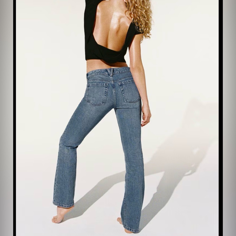 GARAGE Mid Rise Blue Women's Jeans